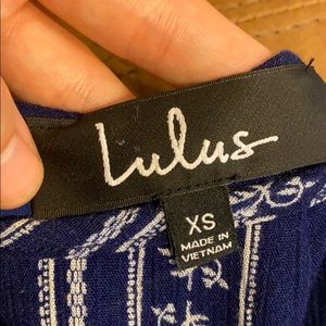 LULUS BLUE MINI DRESS